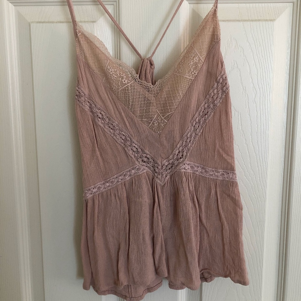 Woman rose racerback tank top